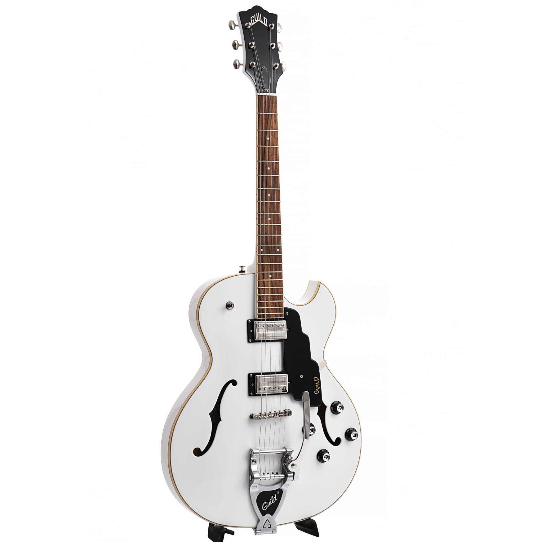 Guild, Guild Starfire I Single Cutaway Semi-Hollow Body Guitar with Vibrato, Snowcrest White