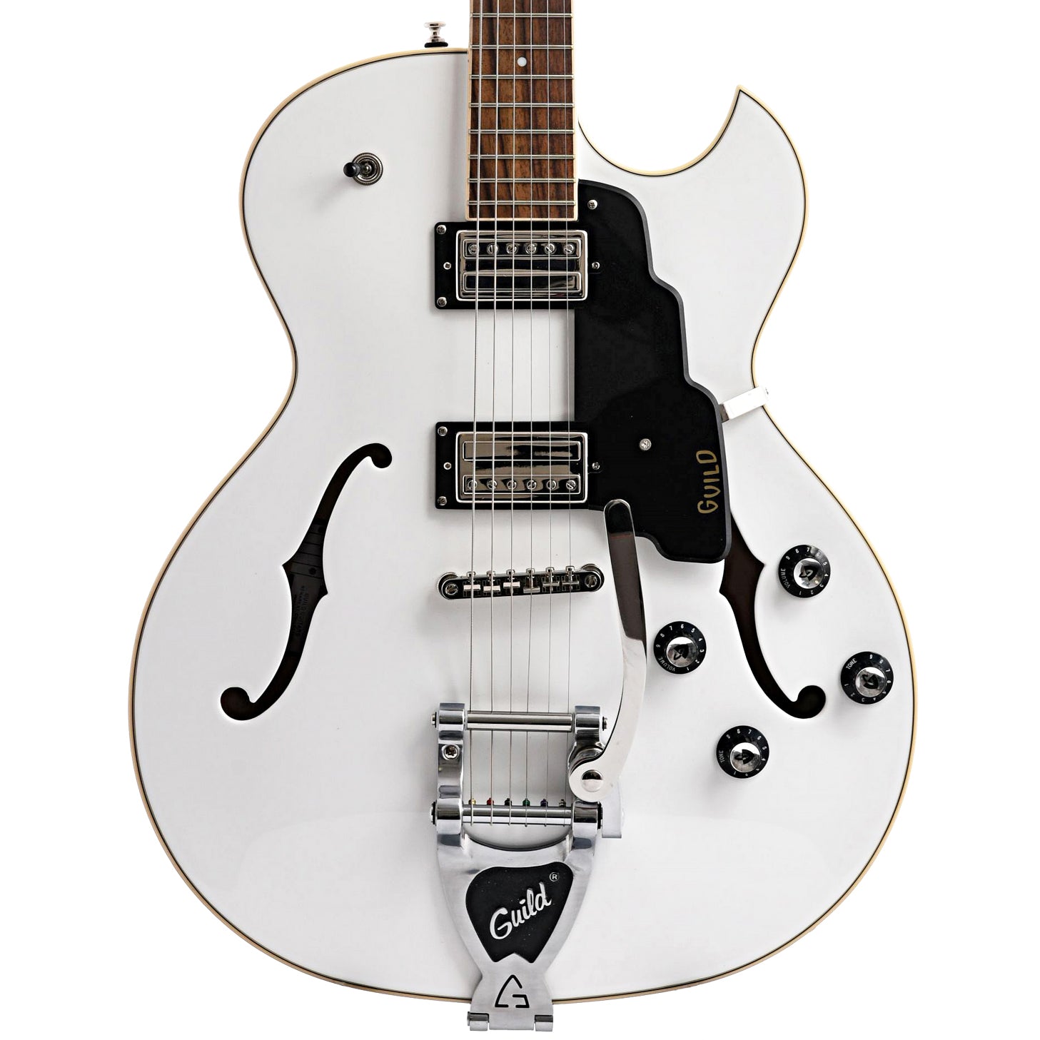 Guild, Guild Starfire I Single Cutaway Semi-Hollow Body Guitar with Vibrato, Snowcrest White