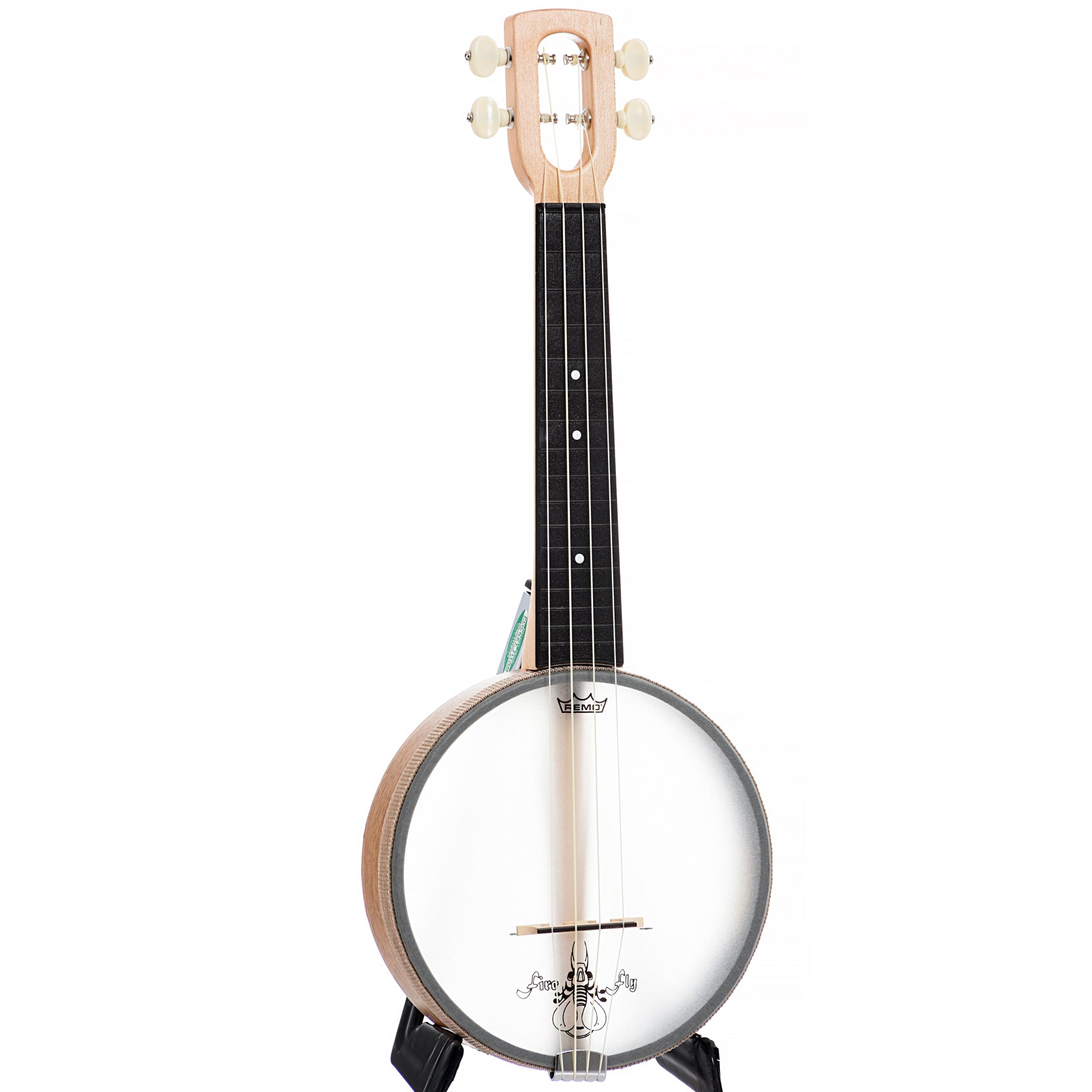 Magic Fluke Co., Magic Fluke Company Firefly Soprano Banjo Uke, Maple, with Cinch Sack